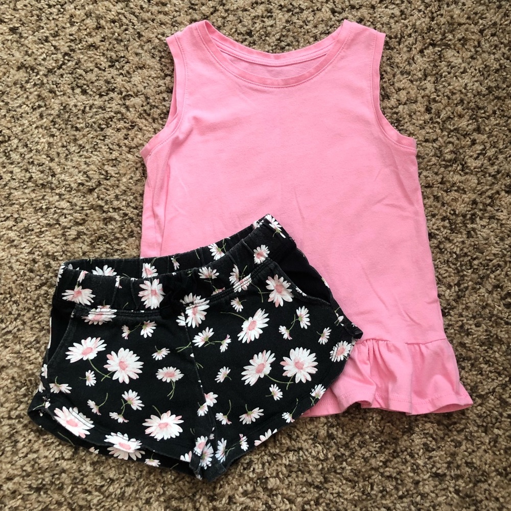 GUC Toddler Girl Tank Top and Daisy Shorts